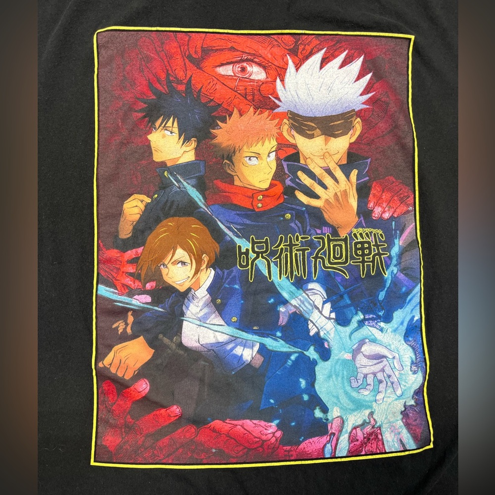 Jujutsu Kaisen - 2xl Black T-shirt 100% Cotton